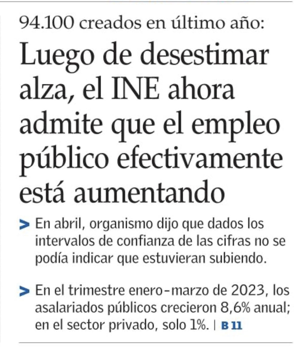 JavierOlivares's tweet photo. 🇨🇱Con su plata se contratan y crean puestos a buenos amigos, familiares, y “conocidos” en el sistema publico chileno,
Explotando un sistema que sufre un incremento de contrataciones en tiempos de escasez,
empleando a destajo, mientras privados hacen recortes, cierran y despiden https://t.co/JhXnpM5J2W