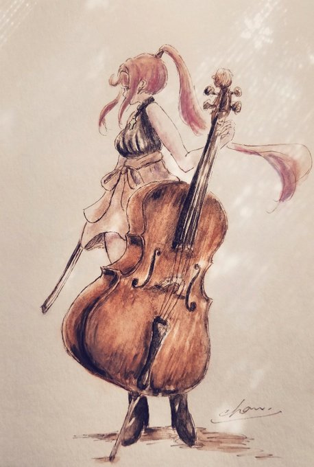 「全身 ヴァイオリン」のTwitter画像/イラスト(新着)