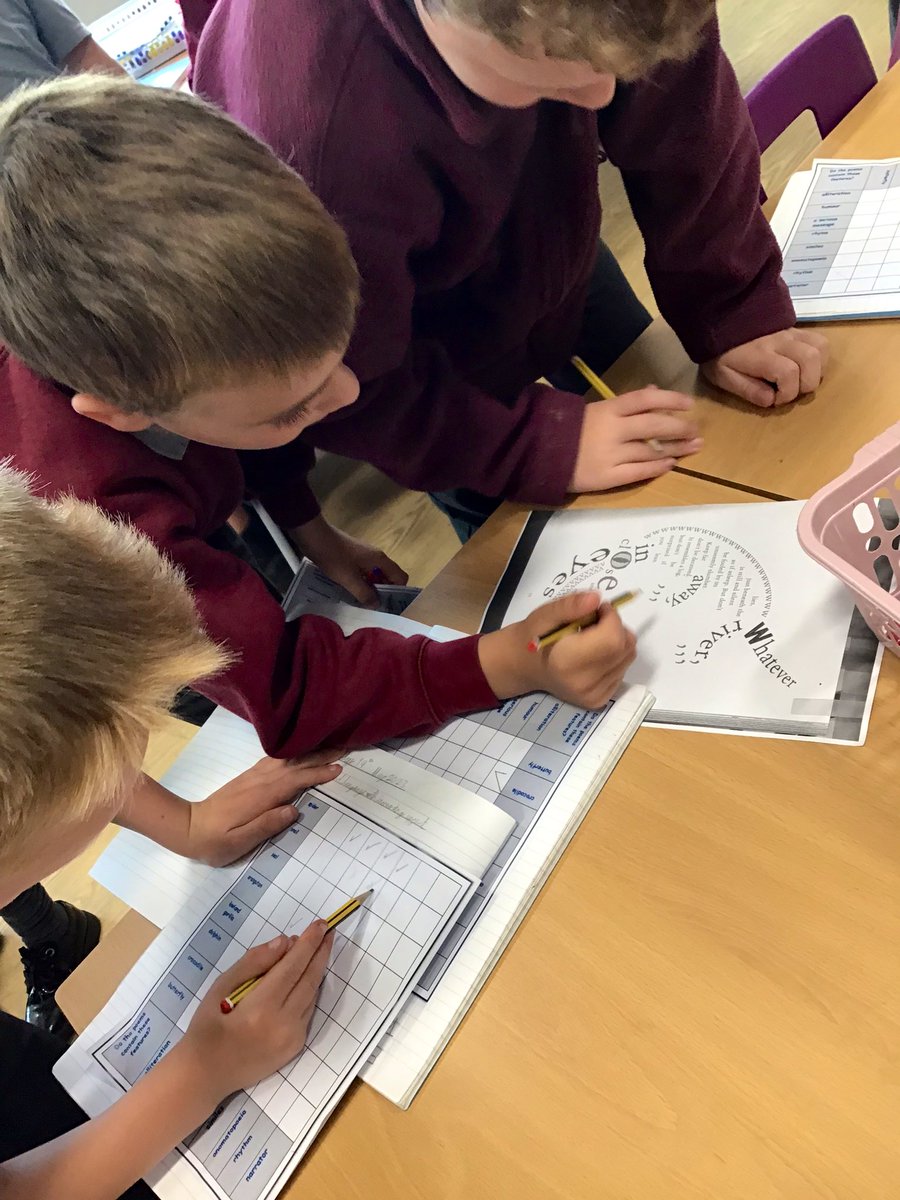We looked at shape poems and decided which poetic features each poem used. <a href="/BlackrodPSch/">Blackrod Primary</a>