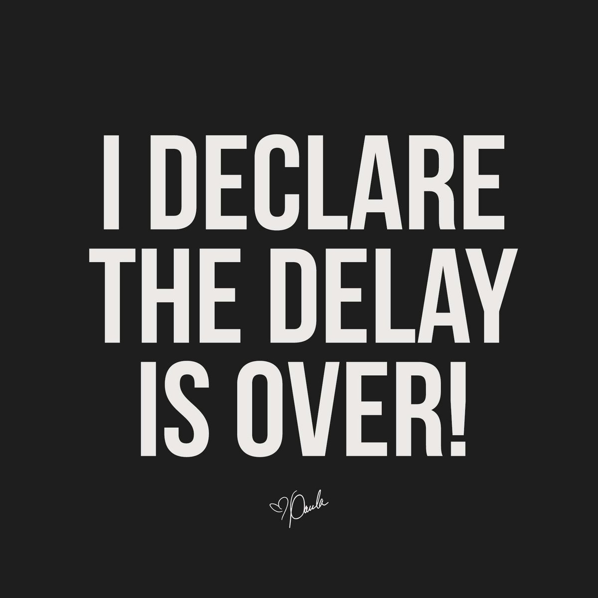 Paula_White's tweet photo. I declare the delay is over! Let the promises of God be released and manifest in your life now in the name of Jesus. https://t.co/RdBzTE2KQp