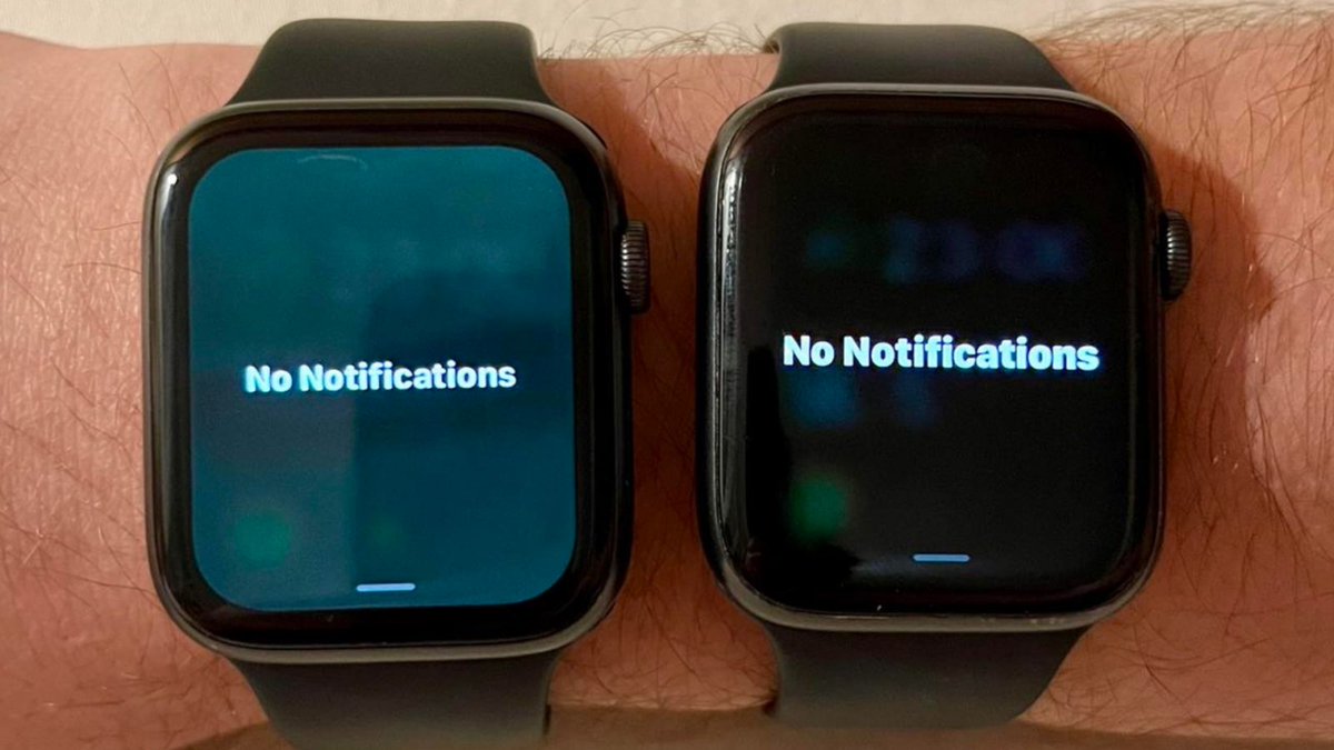 MacRumors's tweet photo. Some Apple Watch Users Complain of Odd Green Screen Tint Following watchOS 9.5 Update https://t.co/DnAwa8AM65 by @waxeditorial https://t.co/49QbhxT5uR