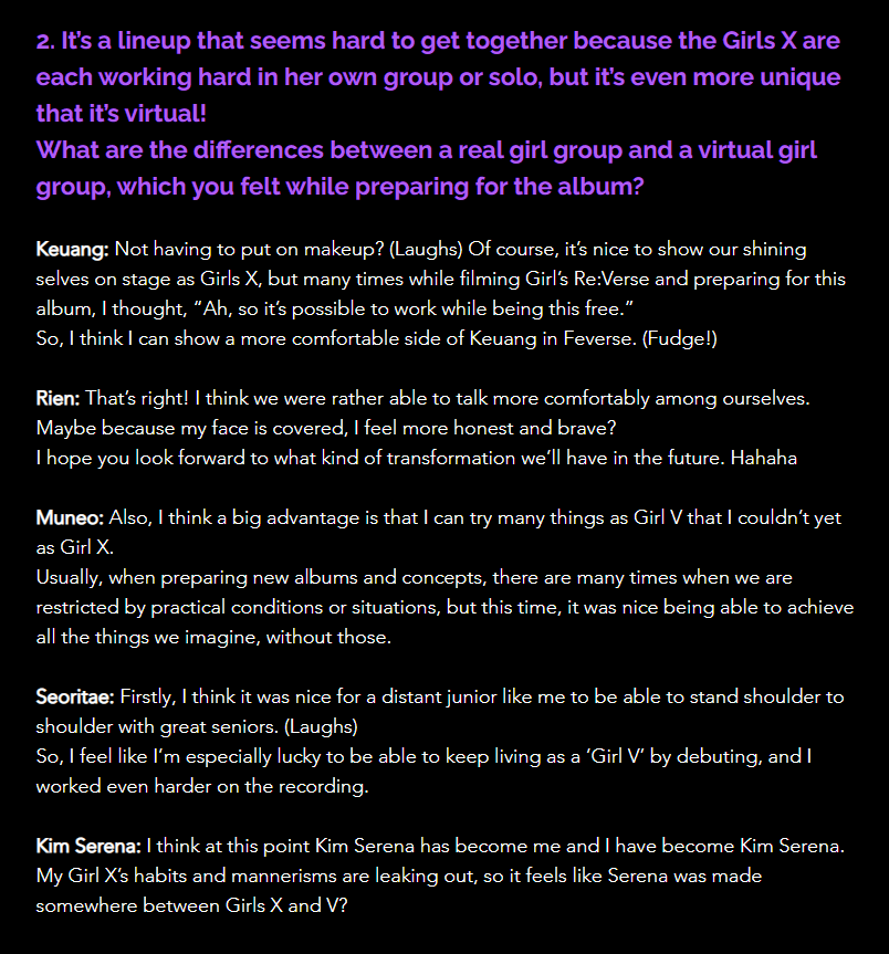 gointosubbit's tweet photo. [ENG] 230509 #Feverse "CHO" Interview on Genie Music (1/2)

https://t.co/D9nkemCylX

#Rien #Muneo #Seoritae #Keuang #KimSerena https://t.co/anec7v08rt
