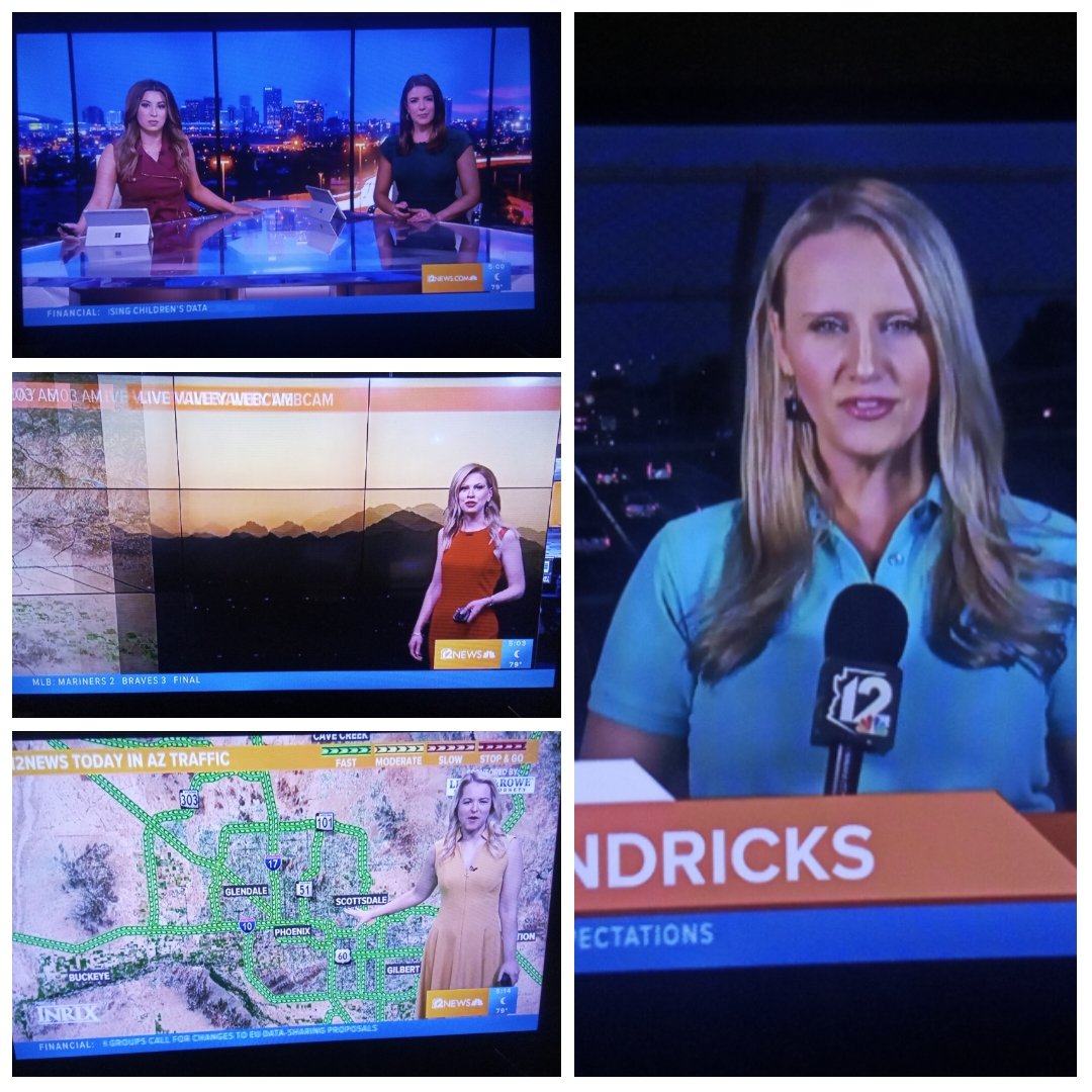 Start your day, The Right way with the Ladies of @12News and #TodayinAZ. Can't wait to follow @ARodTV, @EmilyinAZNews, @12NewsKrystle, @LaurenRainson and @TrishaHendricks if they please? Miss @ScottMcDonnell_, But Good Morning Girlfriends. xoxo #12News