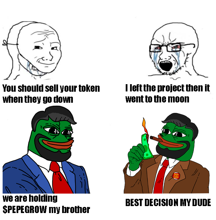 pepegrow_io's tweet photo. Hey PEPEGROW dudes! You can participate in meme contest right now in our Telegram channel and win a Whitelist!   #PEPEGROW #Crypto #community 

https://t.co/bjK10OTzdu https://t.co/SksfMLlVcI