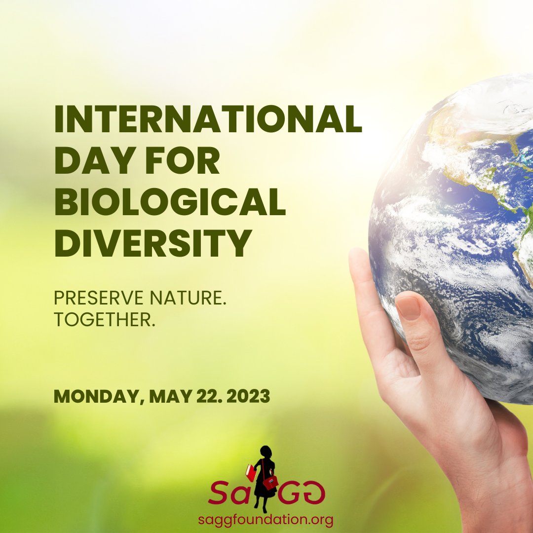 saggfoundation's tweet image. 🌍 #IntlDayForBioDiversity: A powerful reminder to preserve nature together. Biodiversity, a result of billions of years of evolution, is crucial for our survival and progress. Protecting it safeguards humanity's future. 🌿 #ProtectNature #HarmonyOfLife