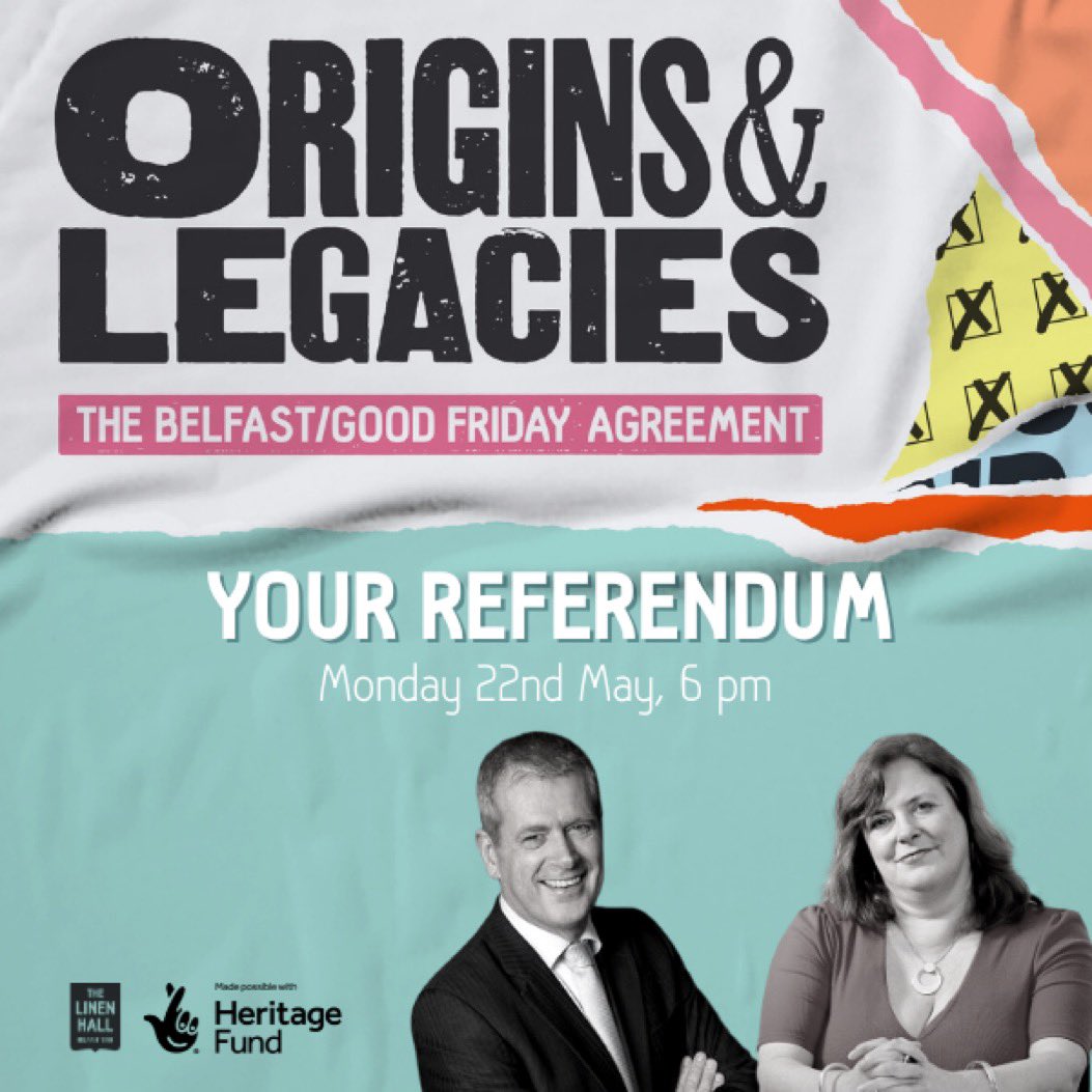 Looking forward to reporting on this event @thelinenhall for @SharedFuture. @SuzyJourno and @JonTonge discuss the history of the agreement before asking the audience: If a referendum was held tomorrow, how would you vote? #GoodFridayAgreement #BelfastAgreement #GFA25