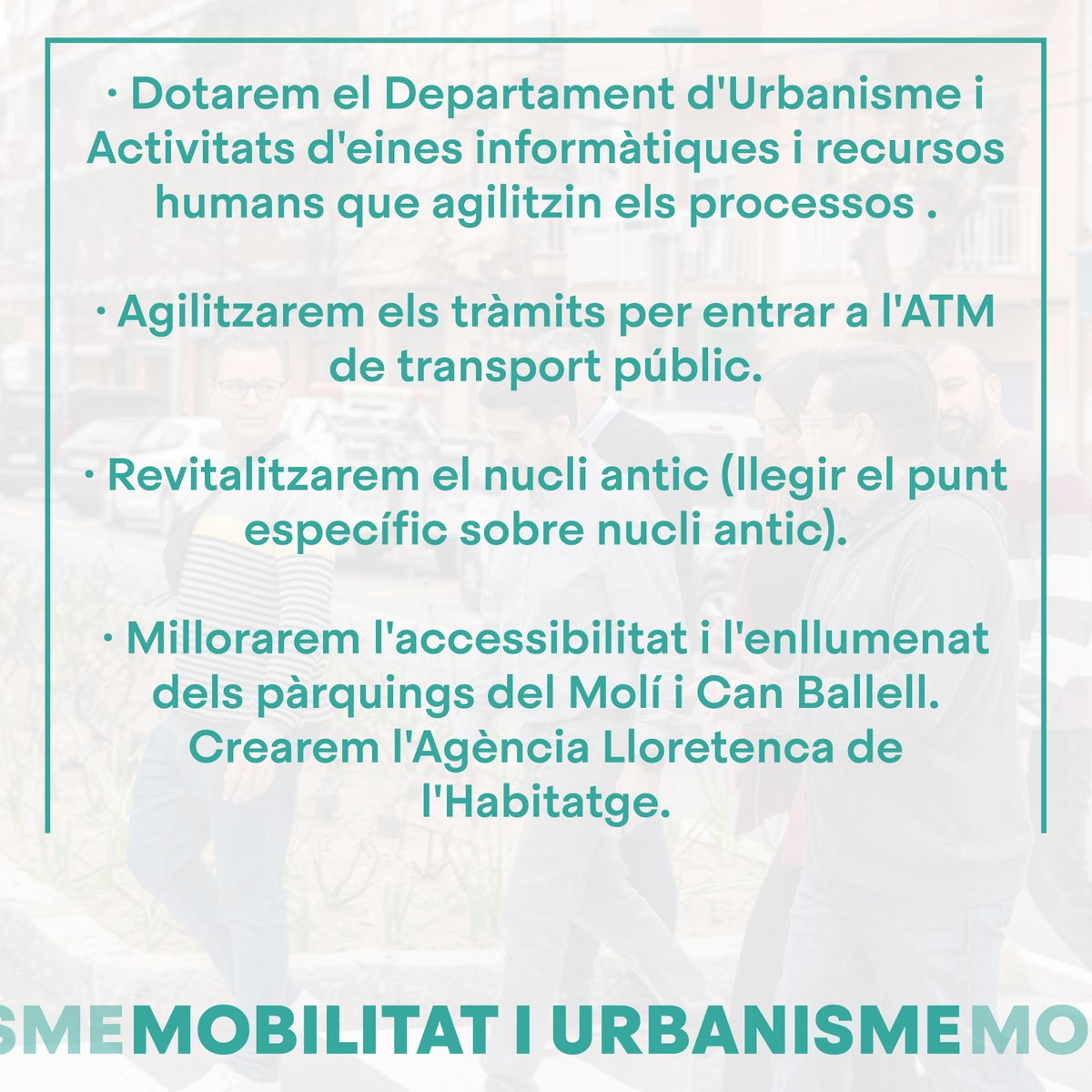 JuntsLloret's tweet photo. Aquest és el nostre programa per Mobilitat i Urbanisme.
Per veure la resta del programa, entra a https://t.co/93sPnsML3Y
#LloretdeMar #MartinezAlcalde #Lloretalcor #DespertemLloret #Juntsienbonesmans #programaMartinezAlcalde #programa https://t.co/OEA0s0yddH