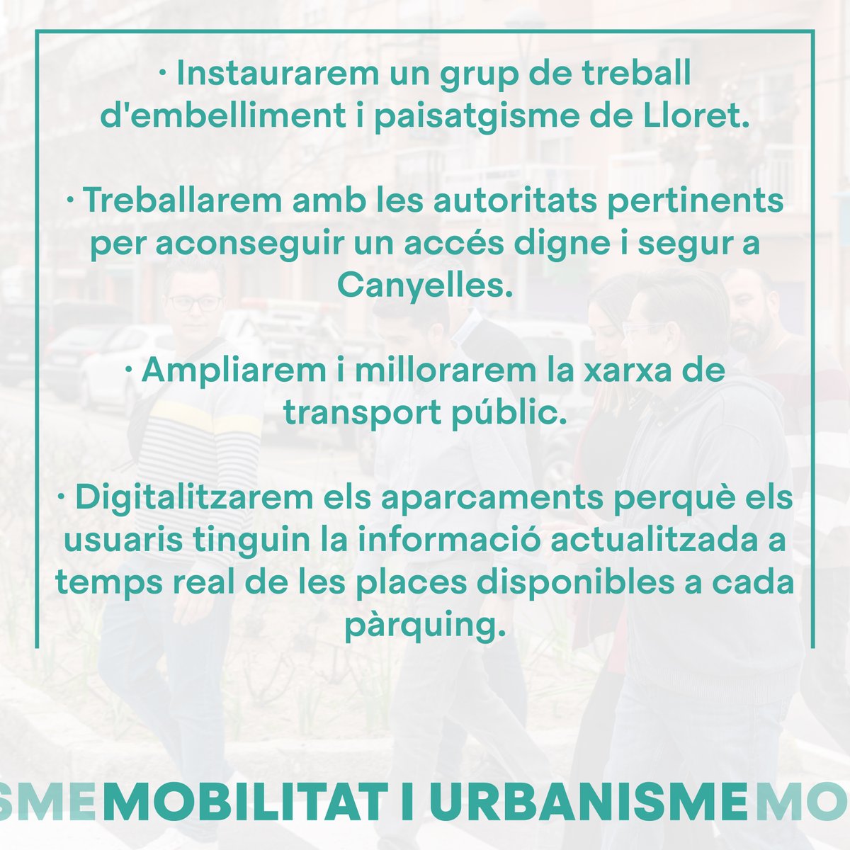 JuntsLloret's tweet photo. Aquest és el nostre programa per Mobilitat i Urbanisme.
Per veure la resta del programa, entra a https://t.co/93sPnsML3Y
#LloretdeMar #MartinezAlcalde #Lloretalcor #DespertemLloret #Juntsienbonesmans #programaMartinezAlcalde #programa https://t.co/OEA0s0yddH