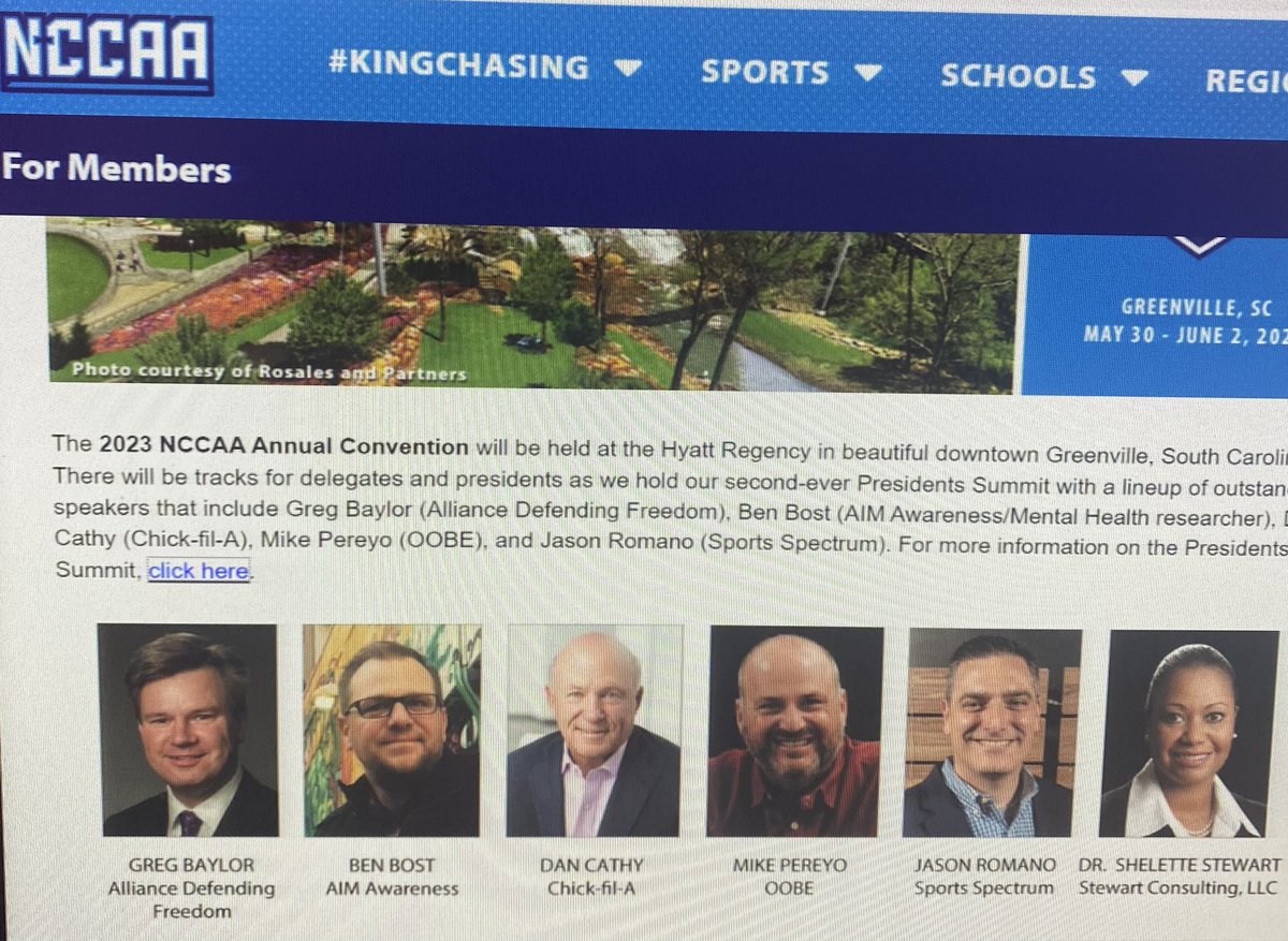 Keynoting NCCAA with my friend, Dan Cathy, Chairman of Chick-fil-A.