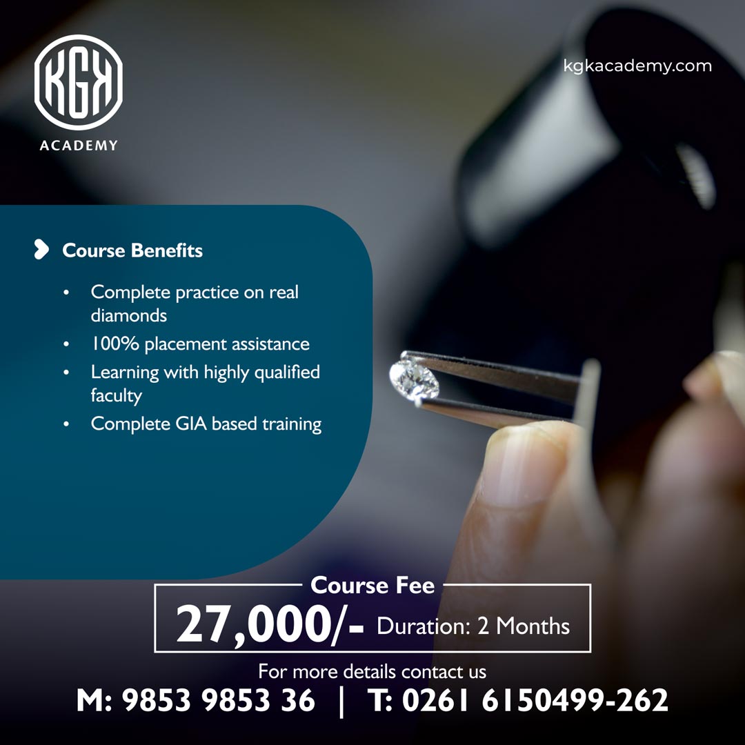 KgkAcademy's tweet image. Fast-Track Your Career in the Glittering Diamond Industry. Enroll in our Exquisite Polished Diamond Grading Course Today!

#PolishedDiamondGrading #KGKAcademy #course #GemsandJewellery #academy #diamondacademy #learning #training #career #students #surat #studyabroad