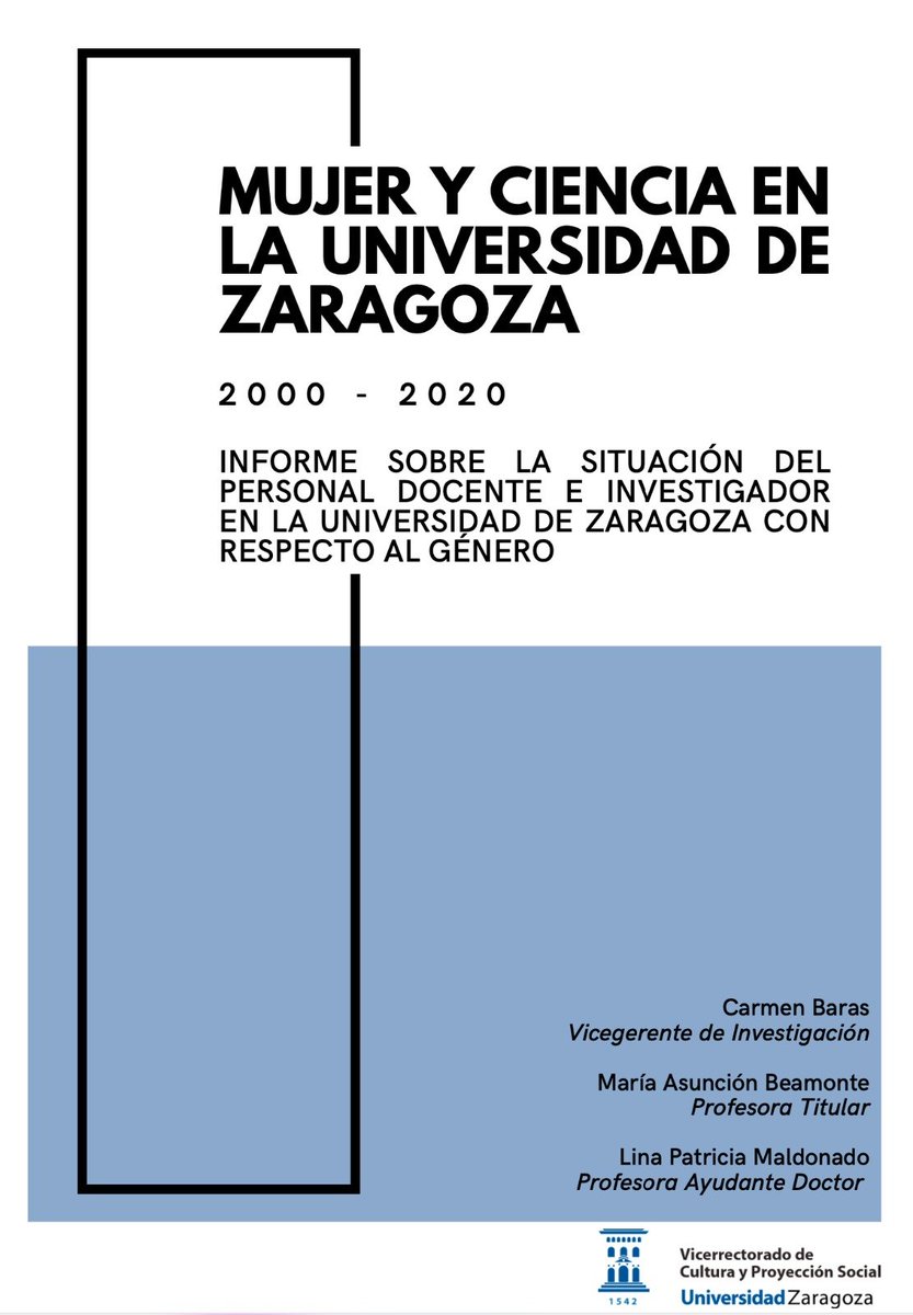 Unidad de Igualdad - UZ (@igualdadunizar) on Twitter photo 📝MUJER Y CIENCIA EN <a href="/unizar/">Universidad Zaragoza</a> 👩🔬
🙌Tras presentar el informe el pasado #8M2023, ya está disponible en nuestra página web para su consulta.
💻igualdad.unizar.es/estudios-diagn…
🎓Gracias a las autoras por su trabajo.
#unidaddeigualdad #unizar 📝MUJER Y CIENCIA EN <a href="/unizar/">Universidad Zaragoza</a> 👩🔬
🙌Tras presentar el informe el pasado #8M2023, ya está disponible en nuestra página web para su consulta.
💻igualdad.unizar.es/estudios-diagn…
🎓Gracias a las autoras por su trabajo.
#unidaddeigualdad #unizar