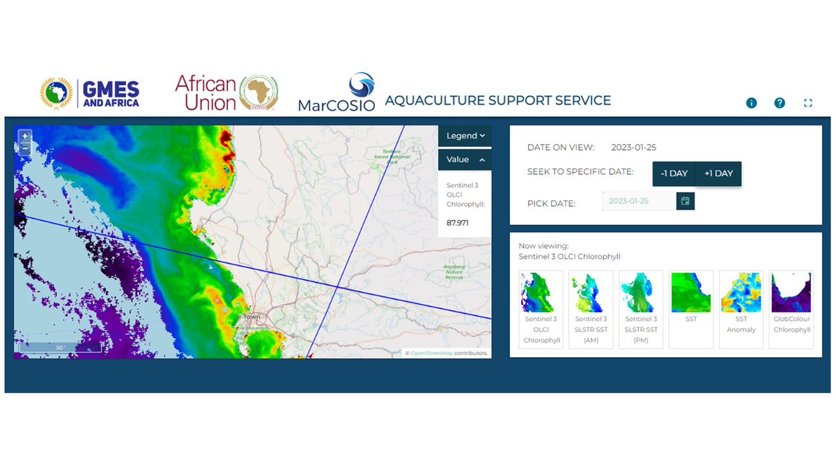 EU4OceanObs's tweet image. The @GMESAfrica Marine &amp;amp; #Coastal Operations for Southern Africa &amp;amp;the Indian #Ocean Consortium #MarCOSIO @AfricaGmes is unlocking the power of #EarthObservation to support #aquaculture 

#sustainable #fisheries #BlueEconomy #Africa #foodsecurity 

🛰️🎣🌍➡️eu4oceanobs.eu/gmes-africa-ma…