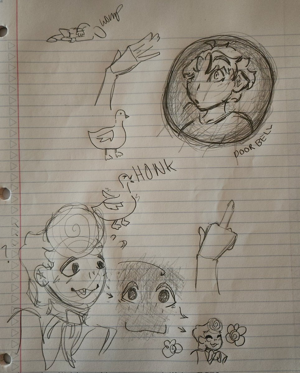 ghosty_starz's tweet photo. Doodles from class! 

#welcomehome https://t.co/Qj43vinMq2