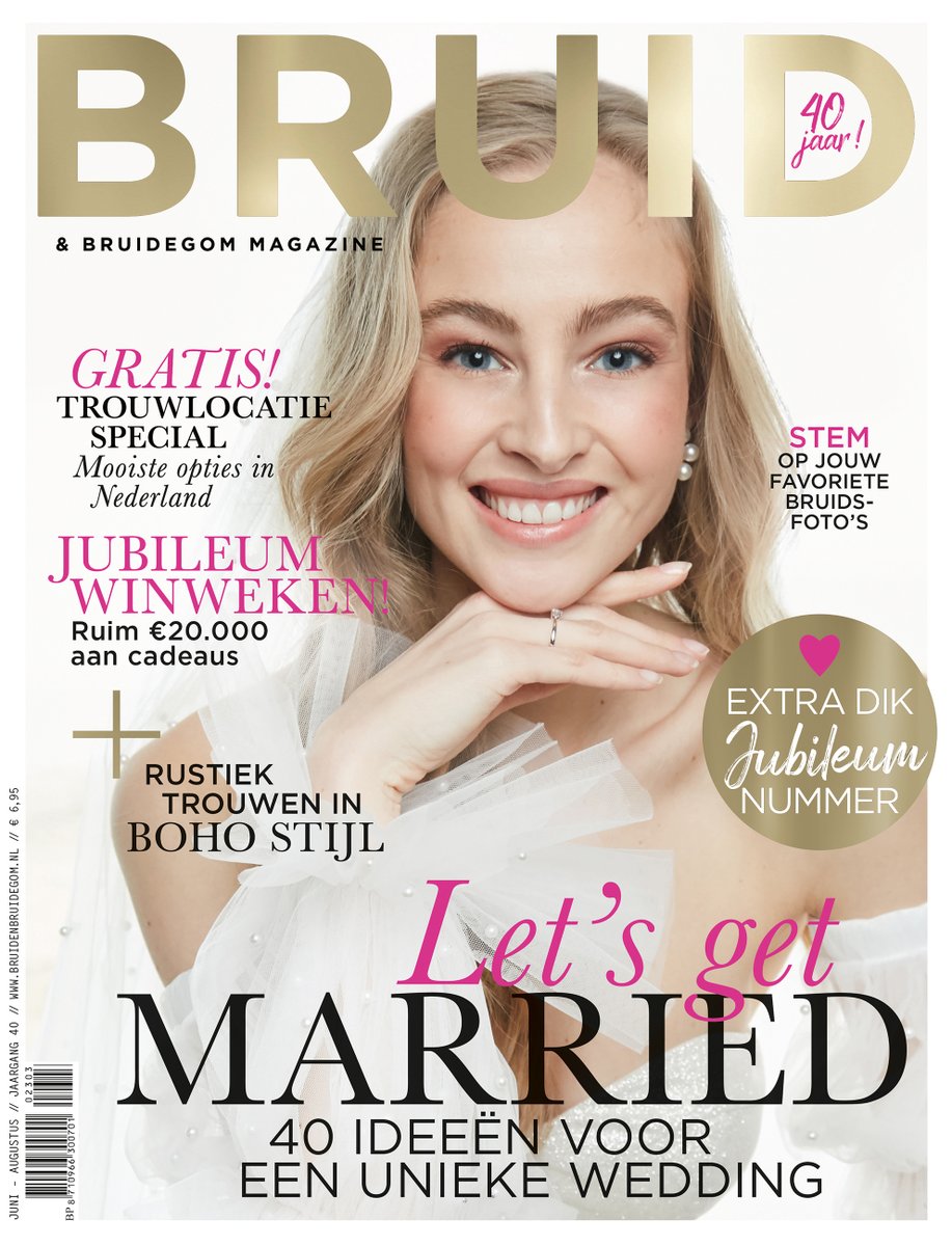 40 JAAR JONG! - Het grootste bruidsmagazine van Nederland, Bruid &amp; Bruidegom Magazine, bestaat in de zomer van 2023 precies 40 jaar. Sneak peak van de jubileumeditie, bruidenbruidegom.nl