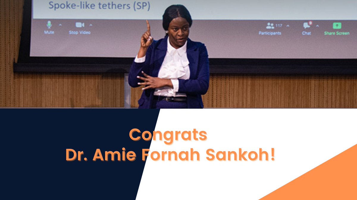 Couldn't be prouder of Dr. Amie Fornah Sankoh who majored in biochemistry at RIT as an undergraduate and has now become the first Deaf, black woman to receive a PhD in a STEM Discipline! Her journey is inspiring! Lead the way Dr. Amie! @RITScience danforthcenter.org/news/danforth-…