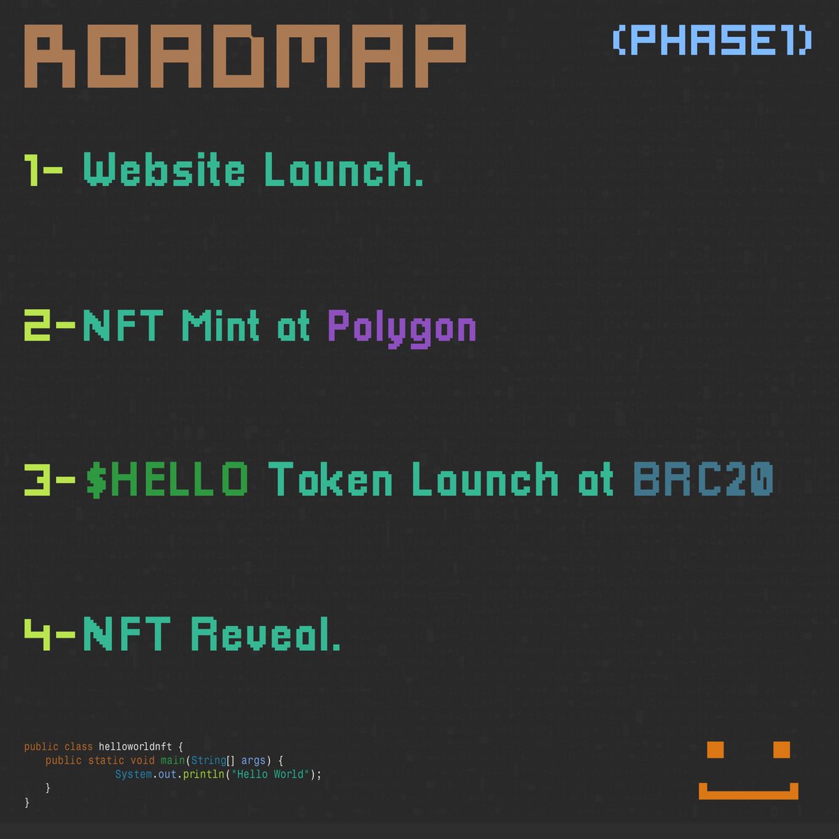 Th3 t1m3 h4s c0m3 f0r m3 t0 4nn0unc3 my n3xt m0v3s.
Th3 0ff1c14l w3bs1t3 1s up, 4nd th3 m1nt d4t3 h4s b33n s3t. 
1 w1ll s33 y0u 0n th3 27th of May.

h3lloworld.dev