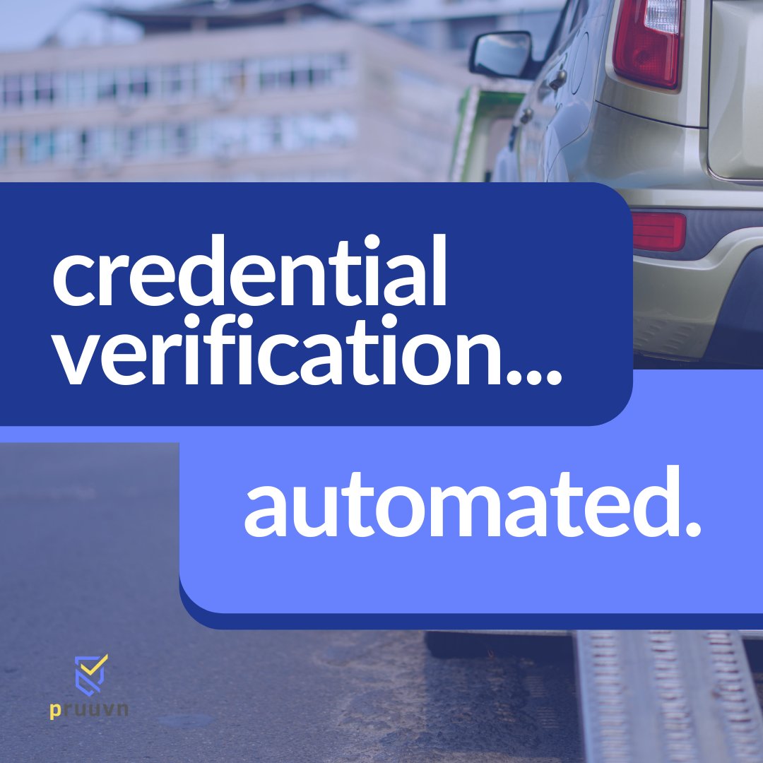 pruuvn's tweet photo. In a roadside emergency, trust matters! With Pruuvn®'s blockchain-based credential verification system, towing becomes faster, easier, and safer. Partnered with Urgently, they dispatch qualified pros to your aid. Discover how Pruuvn® is revolutionizing towing safety (link in bio) https://t.co/CHRClR1YfG
