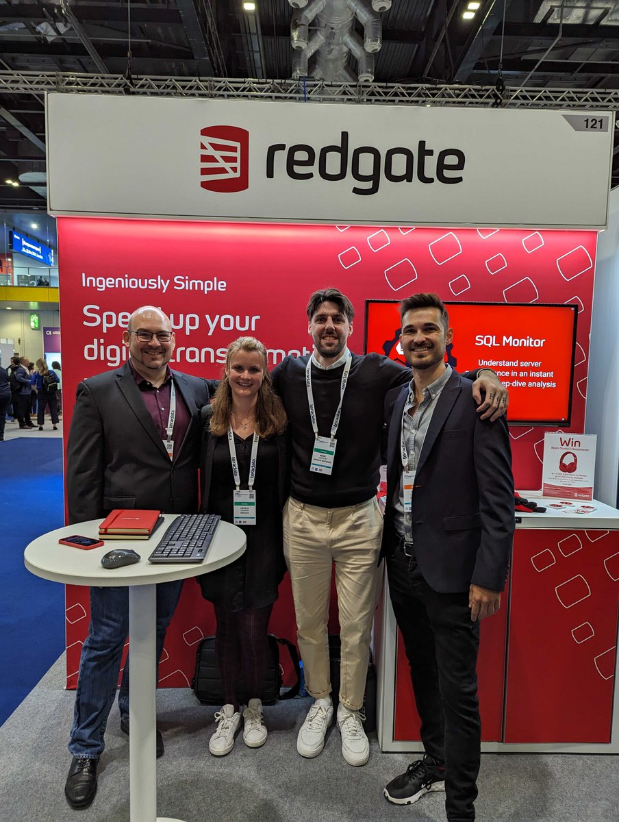 What better way to representing <a href="/redgate/">Redgate Software</a> at #gartnerda in London than with the lovely @thkronawitter ! If you're at Gartner tomorrow, make sure to catch his session on digital transformation in the finance industry.