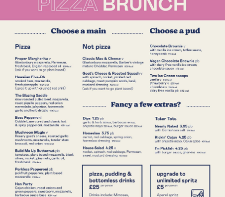 There's always room for pasta!! But eating can be a messy business, which is why the use of laminated and reusable printed materials in the restaurant industry is key. rivalcolour.com have been printing menus and other materials for restaurants for more than 20 years.