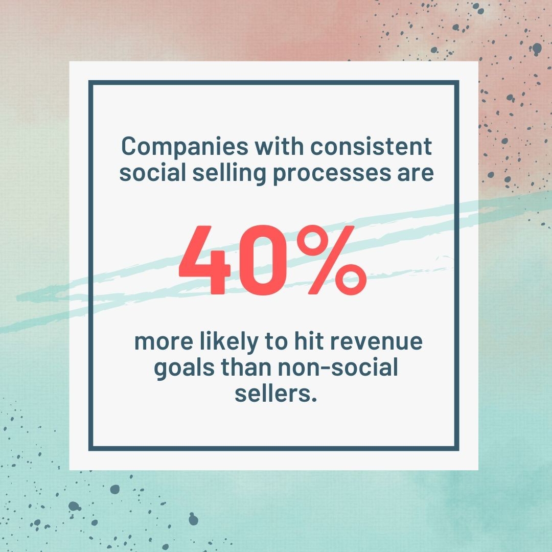NorthantsBGuide's tweet photo. Companies with consistent social selling processes are 40% more likely to hit revenue goals than non-social sellers.  via: https://t.co/6AcAPkAJrB https://t.co/JB0qwfnWUg