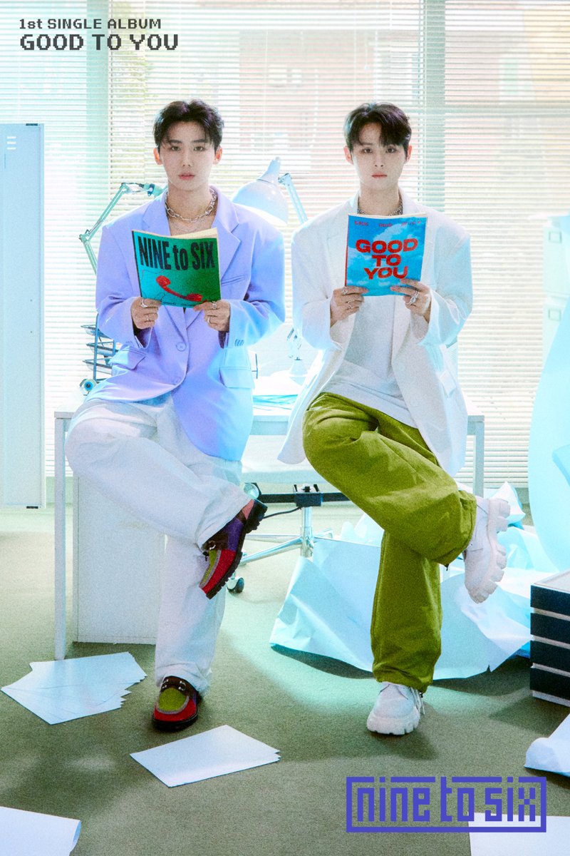 NINE to SIX 1st Single Album ⟦GOOD TO YOU⟧

🖼 CONCEPT PHOTO
ON ver.

🎶 2023.05.31 18:00 (KST)

#NINEtoSIX #나인투식스 #9to6
#GOOD_TO_YOU
#Dont_Call_Me #돈콜미