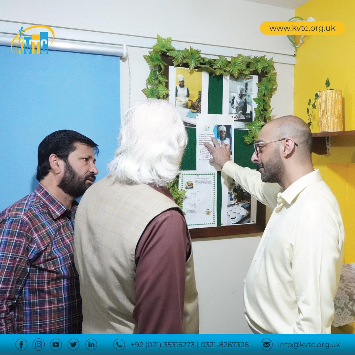 Mr. Zain Bashir, Vice Chairman at @gulahmedfashion also visited the Jiddat Outlet and appreciated the quality of the products.

#KVTC #GulAhmed #QabilHaiPakistan #ZainBashir #differentlyabled #skillstraining #therapies #rehabilitationcenter #karachi #downsyndrome #specialneeds
