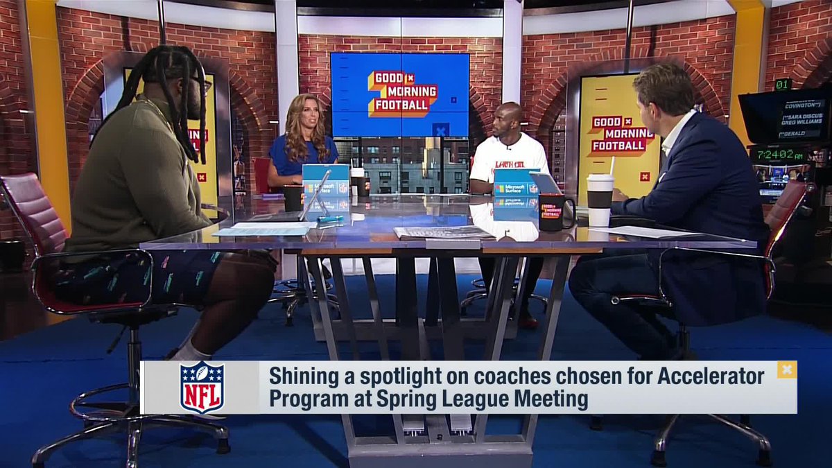 nflnetwork: RT @gmfb: Shining some light on the coaches chosen for Accelerator Program at Spring League Meeting

The awesome stories of Greg Williams and Callie Brownson 
@packers @Browns @Sara_Walsh https://t.co/UMDKPrE8Xg