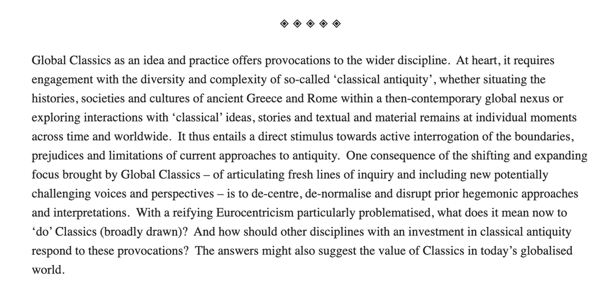Sorry for only tweeting a list of places you can hear me wittering about empire, but we're having a hybrid workshop at @OU_Classics on the 5th June, 2-4pm. Lorna Hardwick and Mathura Umachandran (and I) will be speaking (yes, I'm nervous! 😬). 

Sign ups: docs.google.com/forms/d/e/1FAI…