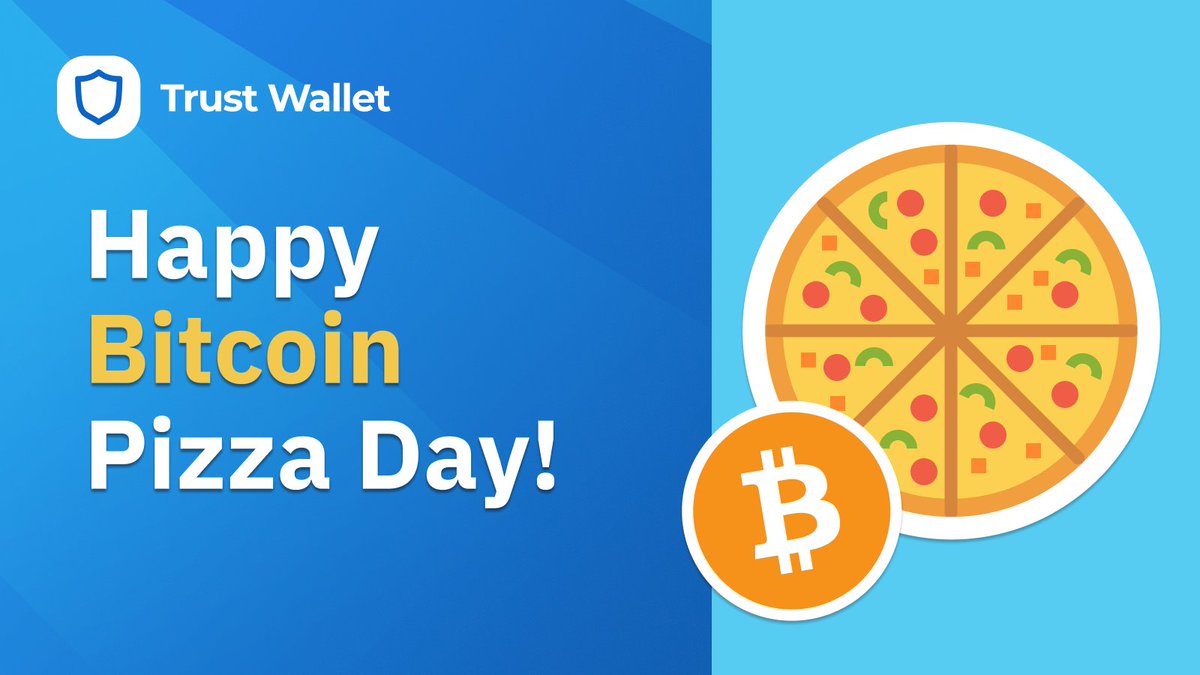 Trust Wallet (@trustwallet) on Twitter photo Happy #BitcoinPizzaDay from the #TrustWallet team!
13 years ago today, Laszlo Hanyecz bought two pizzas for 10,000 $BTC.
Today, you can buy 10,000 pizzas for 1 BTC π€― Happy #BitcoinPizzaDay from the #TrustWallet team!
13 years ago today, Laszlo Hanyecz bought two pizzas for 10,000 $BTC.
Today, you can buy 10,000 pizzas for 1 BTC π€―