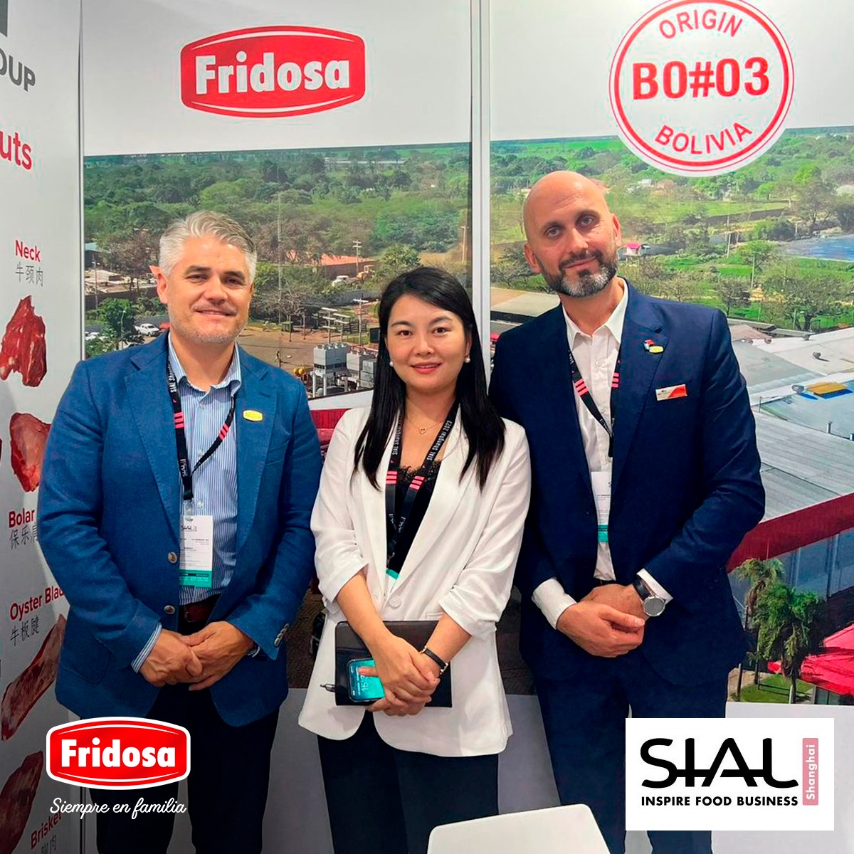 fridosabol's tweet photo. #Fridosa presente en la exposición de innovación de alimentos más grande de Asia #SIALShangai2023 - del 18 al 20 de Mayo.
#SIAL aglutina a las empresas más importantes del mundo en el rubro alimenticio y #Fridosa esta presente exponiendo al mundo la capacidad productiva y calidad https://t.co/QrmKfr0ubI