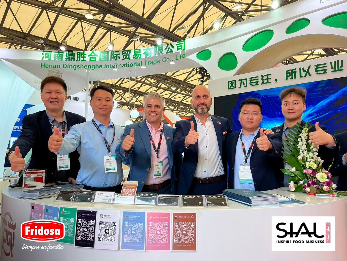 fridosabol's tweet photo. #Fridosa presente en la exposición de innovación de alimentos más grande de Asia #SIALShangai2023 - del 18 al 20 de Mayo.
#SIAL aglutina a las empresas más importantes del mundo en el rubro alimenticio y #Fridosa esta presente exponiendo al mundo la capacidad productiva y calidad https://t.co/QrmKfr0ubI