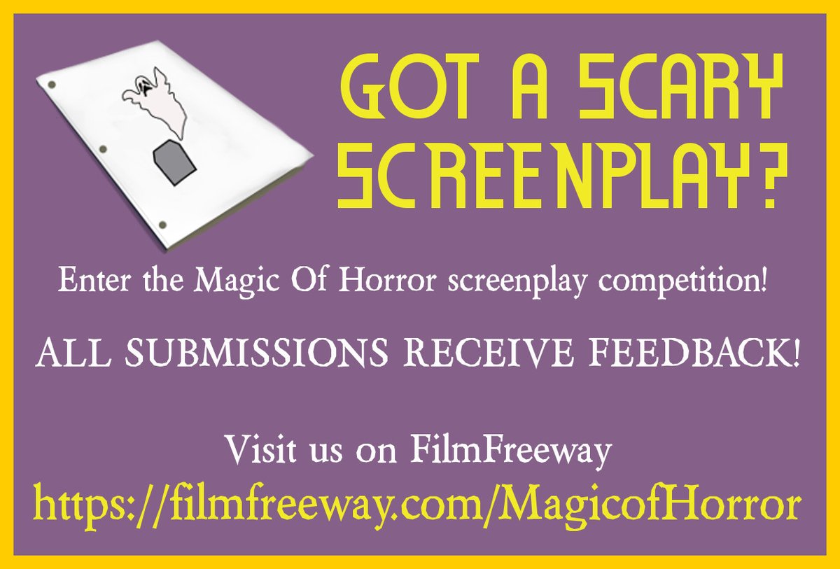 The Magic of Horror Film Festival is accepting submissions! 

filmfreeway.com/MagicofHorror

#independentfilm #independenthorror #indyfilm #indyhorror #horror #horrormovies #filmfestival #filmfest