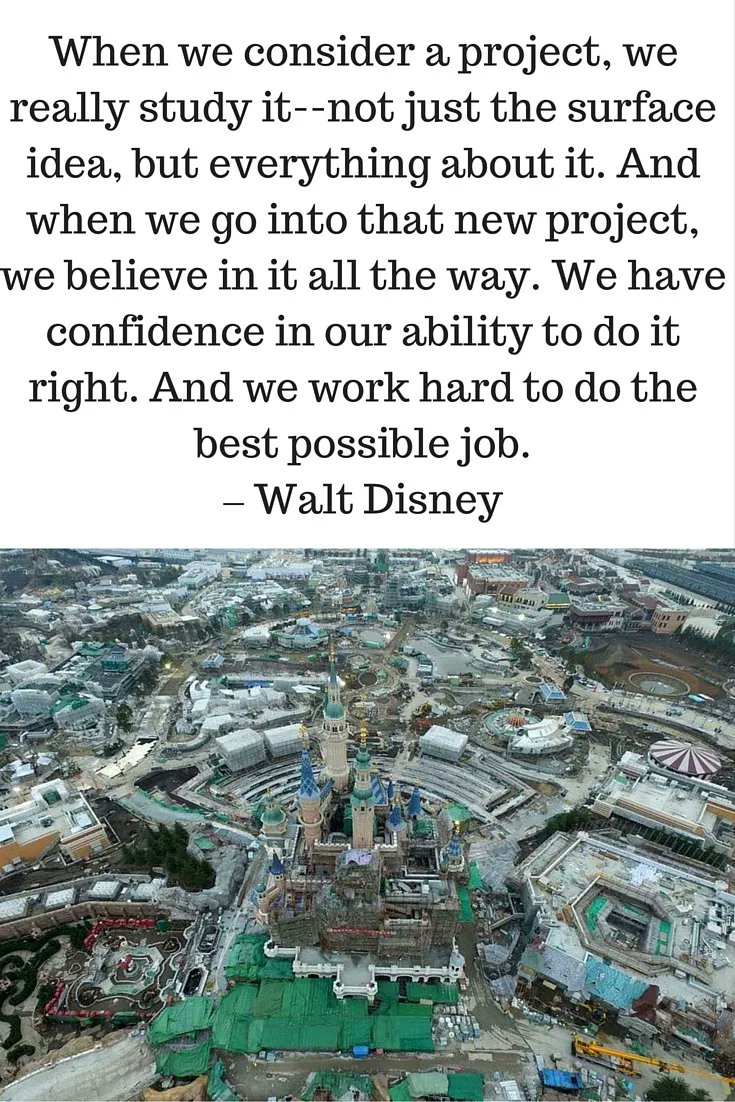 AgtInEngagement's tweet photo. Employee Engagement Quote by Walt Disney: When we consider a project, we really study it... #EmployeeEngagement https://t.co/EaNGmHeq6v