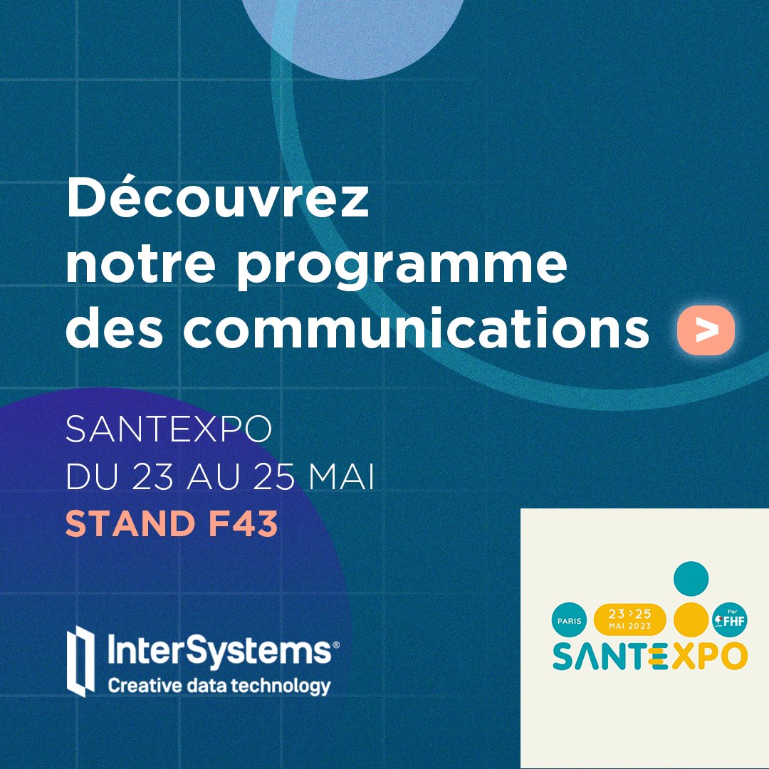 InterSystems_FR's tweet image. J-1 avant #SANTEXPO 🚀 pour échanger sur les innovations qui font avancer la santé numérique #heathtech. Nos équipes ont hâte de vous rencontrer sur le stand F43 (Hall 1, Porte de Versailles) 📍
Vous pouvez suivre ces 3 journées à distance en nous suivant ici dès demain matin 👋🏻…