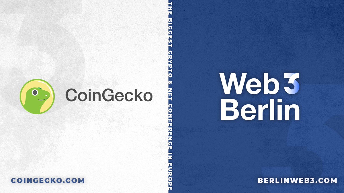 Web3 Global (@web3globalmedia) on Twitter photo π We are thrilled to announce our next #Web3Berlin Partner - <a href="/coingecko/">CoinGecko</a>!
π¦ CoinGecko is the worldβs largest independent crypto data aggregator and provides a fundamental analysis of the crypto market, tracking community growth, open-source code development, major events, π We are thrilled to announce our next #Web3Berlin Partner - <a href="/coingecko/">CoinGecko</a>!
π¦ CoinGecko is the worldβs largest independent crypto data aggregator and provides a fundamental analysis of the crypto market, tracking community growth, open-source code development, major events,