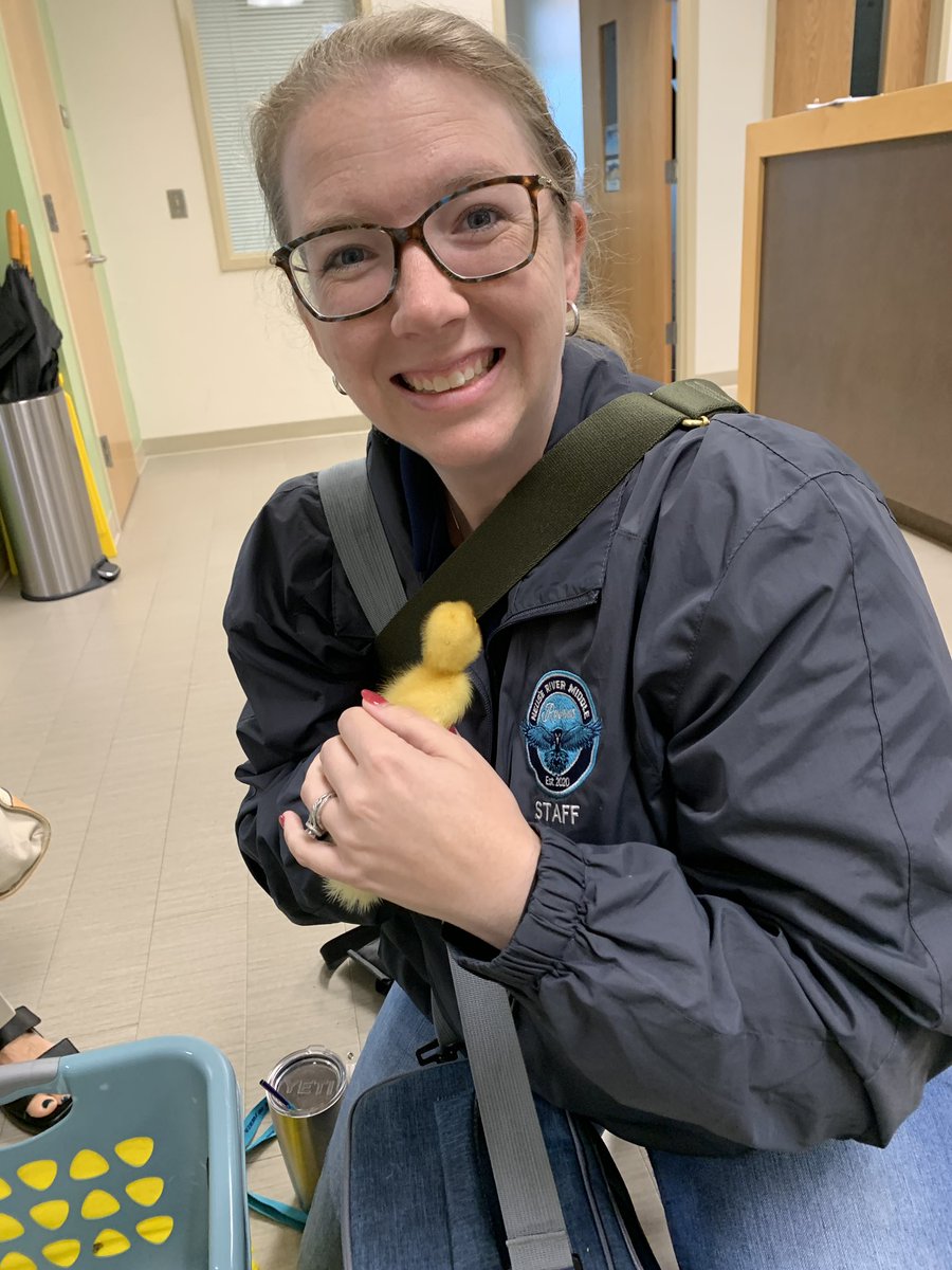 Leaders of our “flock” Mrs. Beaulieu, Mrs. Shore, and Dr. Hunter. Thanks for this amazing opportunity to teach agriculture <a href="/NeuseRiverMS/">Neuse River Middle School</a> 😎 #Grateful @MSavageWCPSS