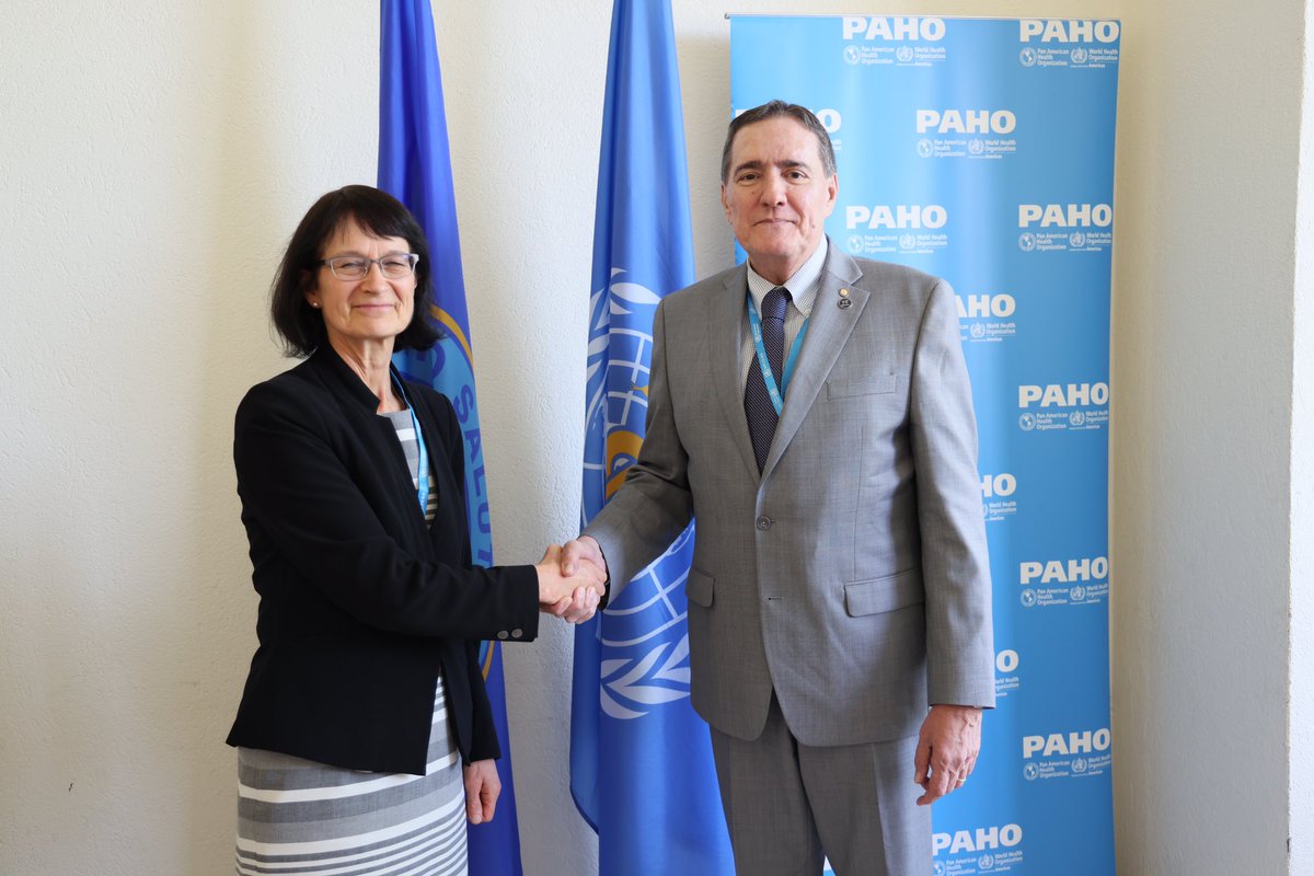 Important global issues discussed today with Dr. Jenny Harries, Chief Executive of <a href="/UKHSA/">UK Health Security Agency</a>, including One Health, pandemic preparedness and emergency prevention. We also examined some priority matters for UK Territories in the Americas: Vaccine hesitancy, mental health and NCDs.