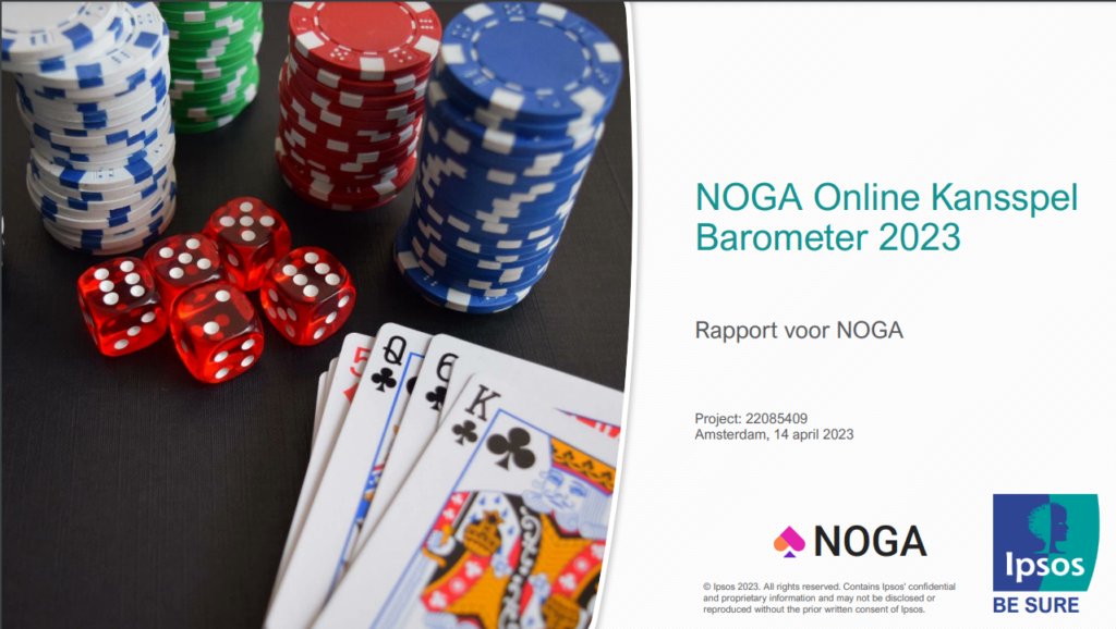 NOGA Online Kansspel Barometer uitgevoerd door IPSOS laat zien: De online gokregulering werkt. no-ga.nl/barometer2023