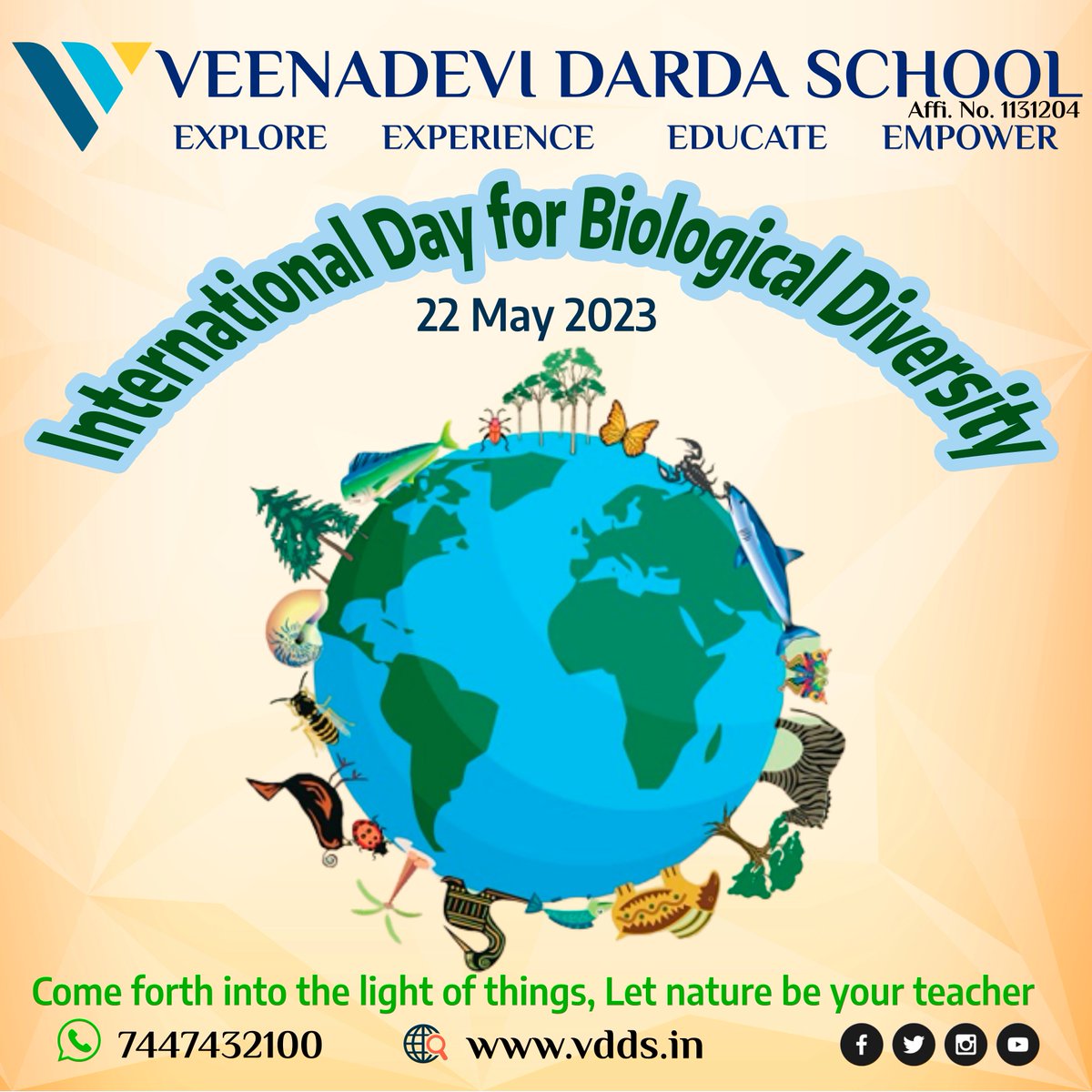 🌍🌱 International Day of Biological Diversity! 🌱🌍
🌺 #vdds #school #learning #DayBoardingSchool
#InternationalDayOfBiologicalDiversity #PreserveOurPlanet #ProtectBiodiversity #NatureMatters #internationaldayofbiodiversity