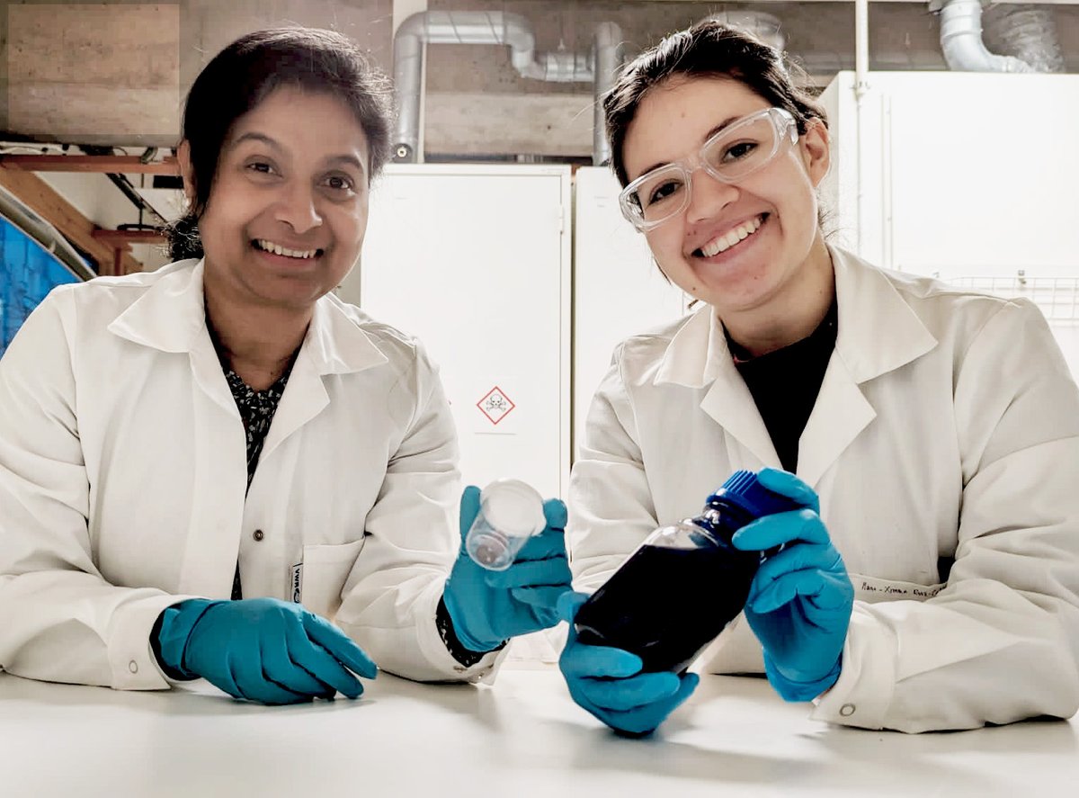 MistraSafeChem's tweet photo. There are ways to chemically upcycle used textiles of both cotton and synthetic fibres. Professor Aji Mathew (left) and her research group at Stockholm University are finding solutions. Learn more at a webinar on May 25!
#GreenChemistry #MistraSafeChem
https://t.co/JvxAJhbptl https://t.co/B7RJTeVWEI