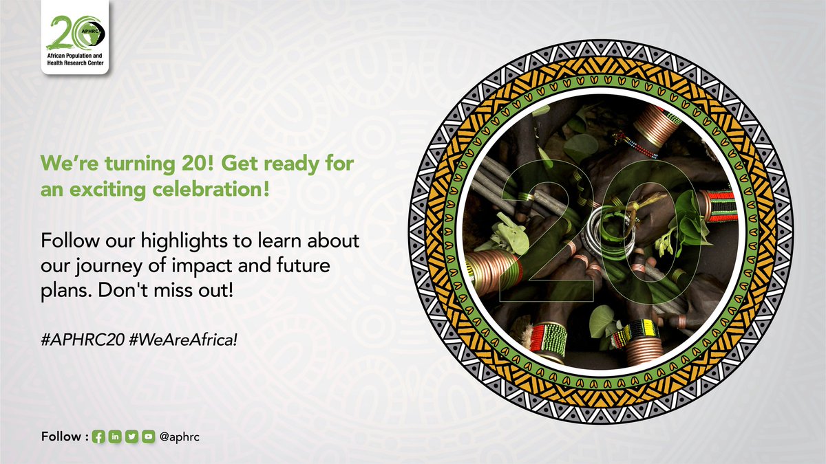 Espira15's tweet image. #IamAPHRC! We are celebrating APHRC@20 and telling our story. I am proud to be a part of this journey. Check out our highlights. #WeAreAfrica @aphrc @CKyobutungi @roseoronje