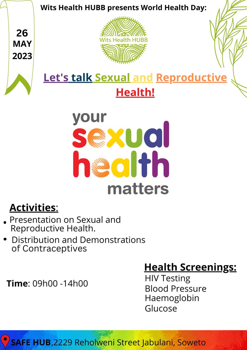 New date for this Health Campaign. Don't miss out 🥳💃