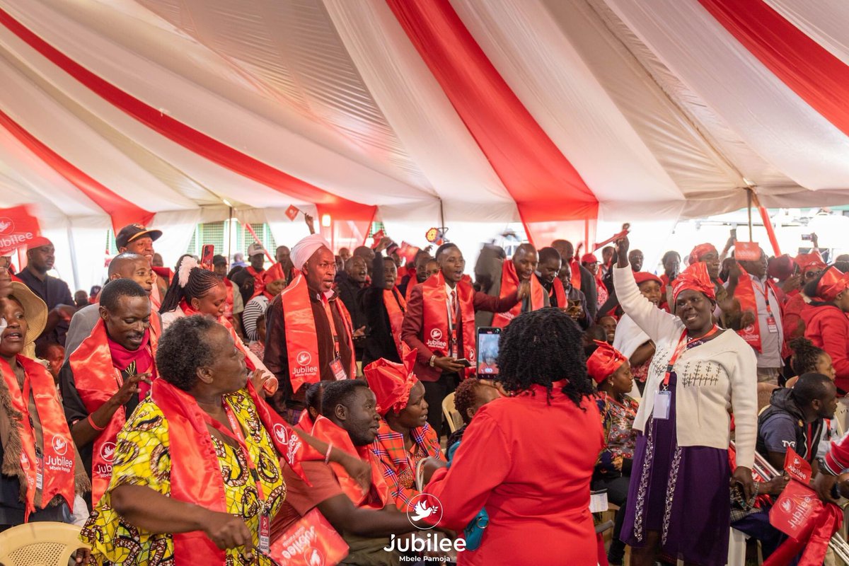 Delegates from different parts of the country are already seated for the #JubileeNdc2023 #MbelePamoja