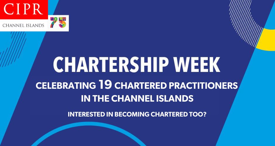 Today marks the start of #ChartershipWeek.

In the Channel Islands we are proud to have 19 chartered practitioners.

Chartered status recognises your experience, your strategic and leadership capabilities, and your commitment to ethical practice.

#GetChartered