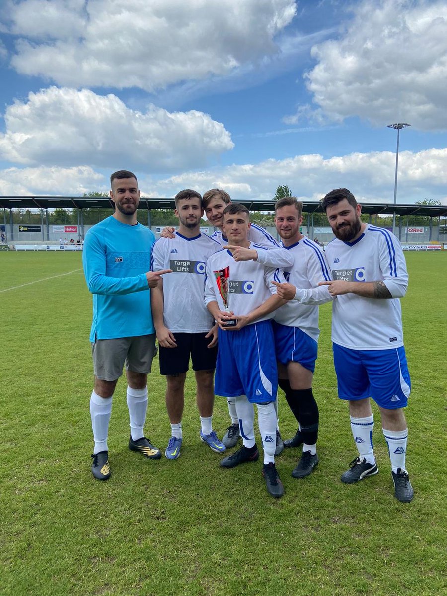 TARGETLIFTSLTD's tweet photo. Really proud of the boys winning their league and playing in the final with our neighbours SafeLine Group. Thanks to all at TARGET LIFTS LTD for playing and supporting, I wish I could have been there.

(1/2) https://t.co/iV3U2mYYlt