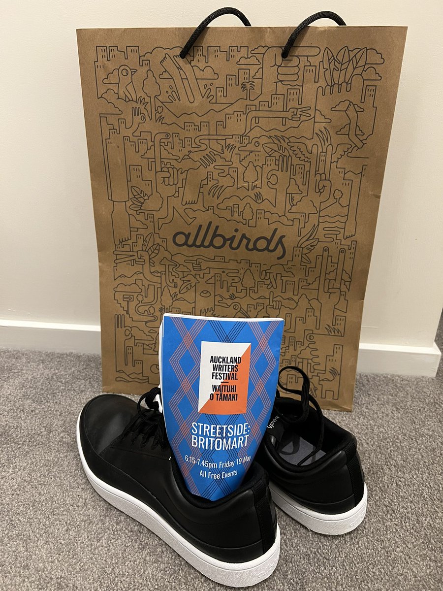 Big thanks to <a href="/allbirds/">Allbirds</a> for supporting the Streetside Open Mic at #awf2023, which little old me won. I love my new Plant Pacers!