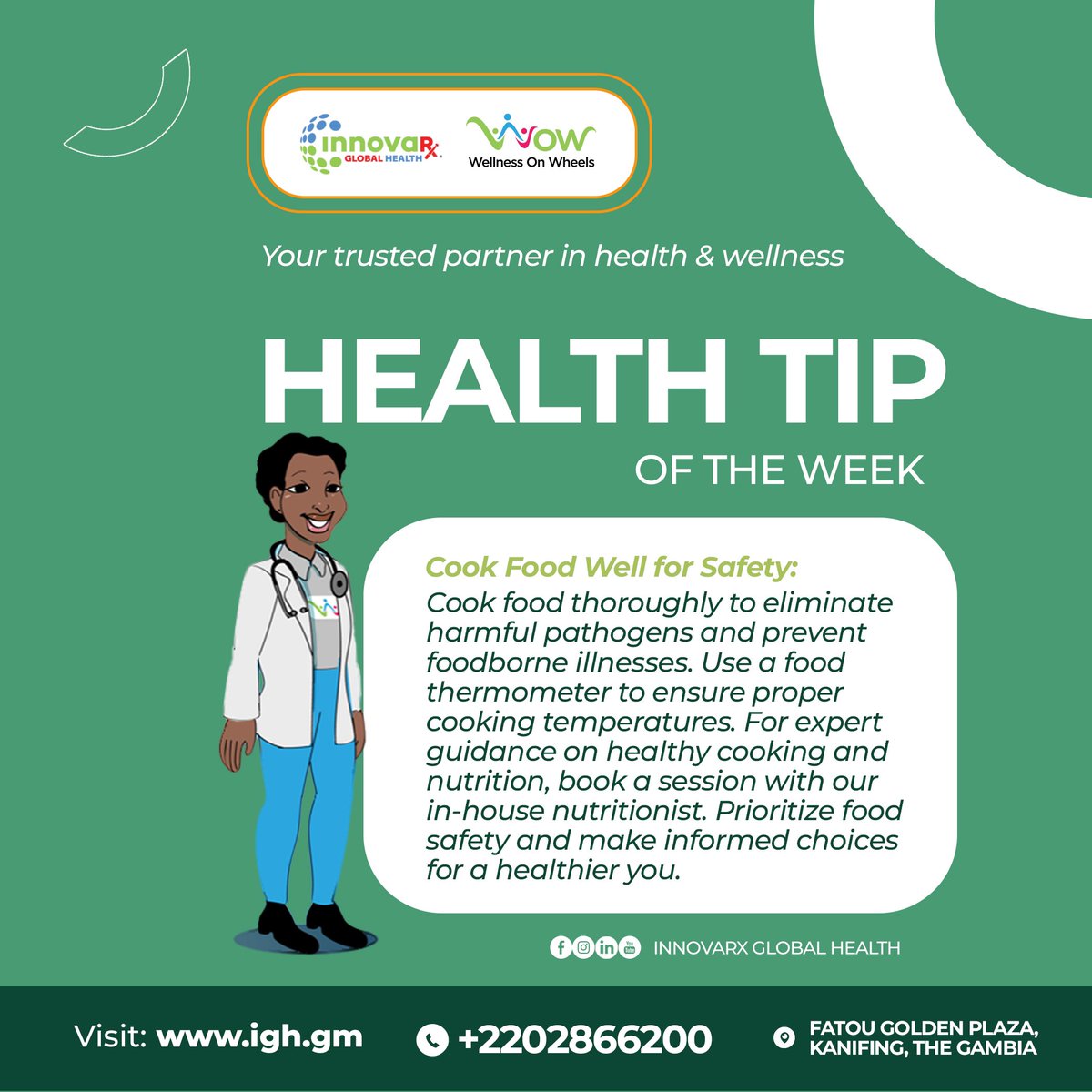 innovarxglobal's tweet photo. #HealthTipOfTheWeek #IGH #Gambia https://t.co/qwob4DB9Jm