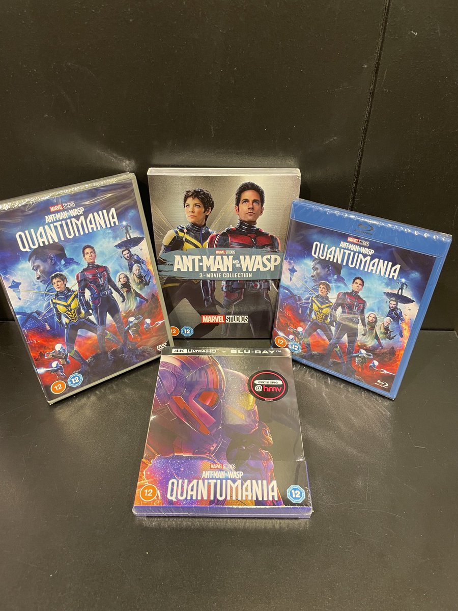 🐜 Ant-man & the wasp 🐝 
Quantumania is out now 

#hmvExclusive UHD steelbook 
#hmvForTheFans #Marvelstudios #PaulRudd #NewMovieMonday