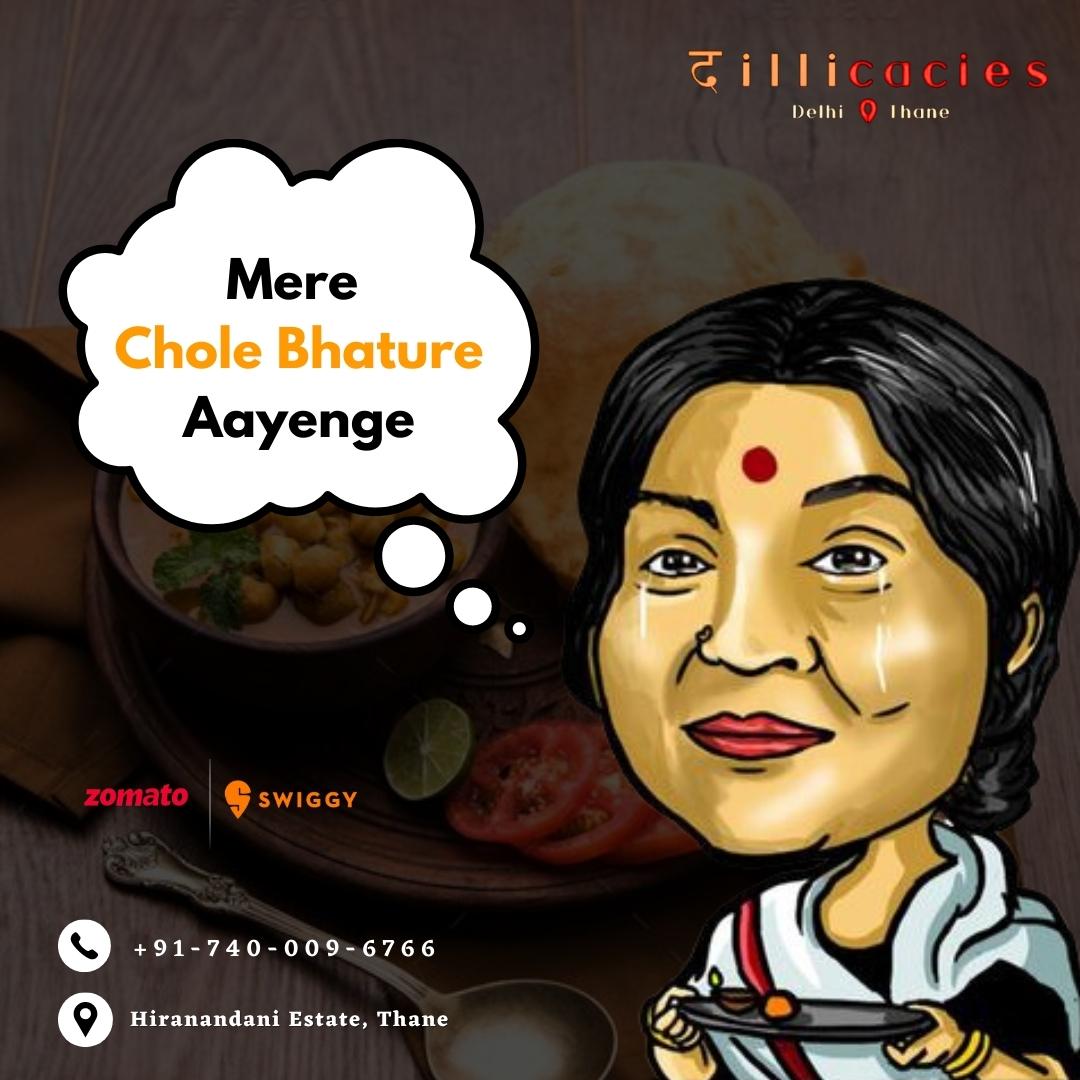 Raakhi is waiting for chole bhature 

Aapko kiska intzaar hai ?

Visit us :- goo.gl/maps/cPoiYjwsA…

#dillicacies #thane #mumbai #hiranandaniestates #cholebhature #cholebhaturelover #tastyfood #IndianFood #FoodieLove #ComfortFood #NorthIndianFood #Foodgasm #DeliciousDinner