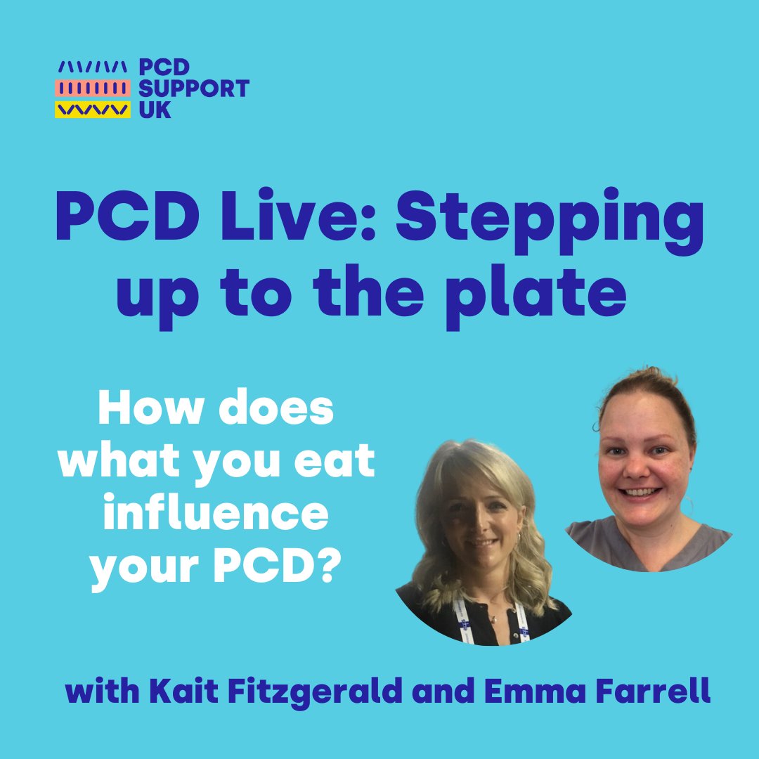 PCD_UK's tweet photo. This Thursday! Don't miss out on another amazing #PCDLive!
This month we have Kait and Emma who explain why nutrition is so important in PCD.
6.30pm start on zoom! Sign up here: https://t.co/KCxYs0ql1q https://t.co/yf0kAklNcG